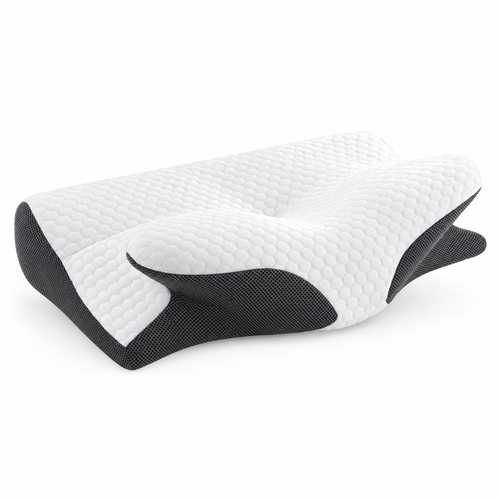 ORTEVA SOMNIA Ergonomic Visco Neck Pillow | Anti-Snoring Cervical Support